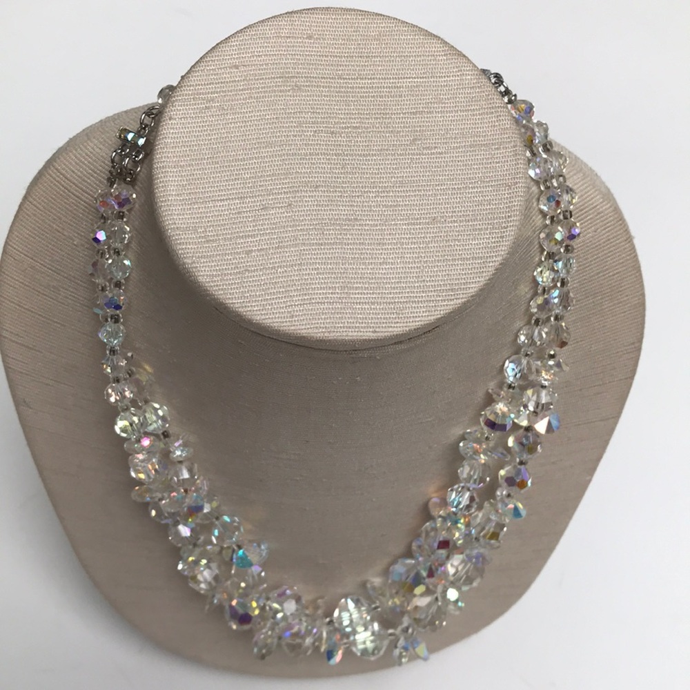 ♥️ Aurora Borealis Vendome Crystal Necklace 🪑🎅🎄